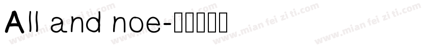 All and noe字体转换